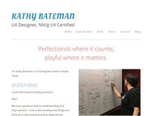 Tablet Screenshot of kathybateman.com